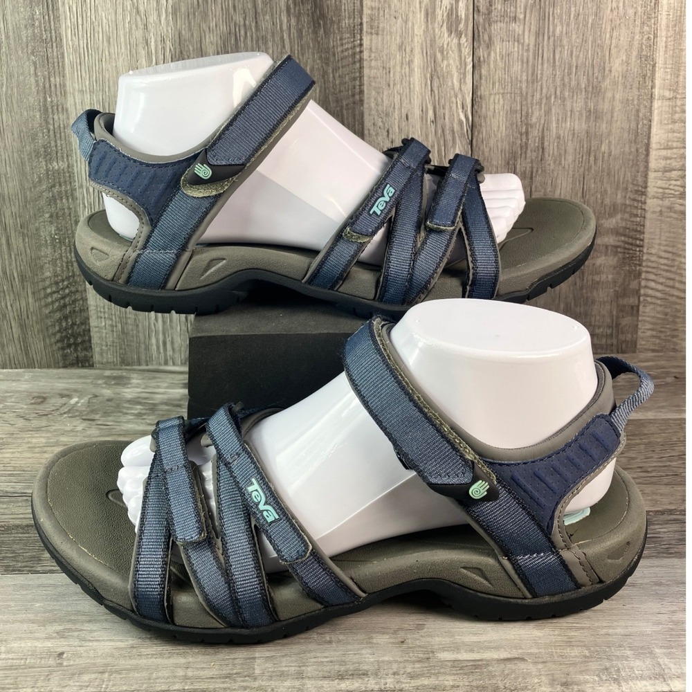 Teva Tirra Blue Grey Sport Sandals Womens 9 Hiking Water Shoes 4266